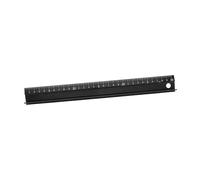 Gadpiparty Metal Sewing Ruler Black Iron Durable Quilting Ruler with Precise Scale for Tailoring Leather Crafting and DIY Projects Wear Resistant Surface for Accurate Measuring and
