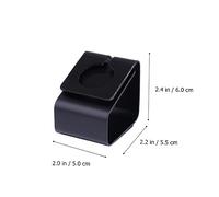 Gadpiparty Metal Smart Watch Charging Stand Durable Holder for Phone for Tidy Organization Home Office Black