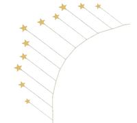 Gadpiparty Metal Star Hanging Pendant Wall Decoration for Living Room and Bedroom, Golden Five-pointed Star Design, Strong Metal Material, Simple and Beautiful Wall Art to Decorate The Room