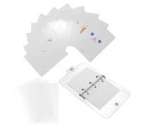Gadpiparty Mini Loose Leaf Binder for Scrapbooking and Planning Silver Refillable Notebook with Inner Pages Title Pages and Storage Pouches for Students and Diary Journals