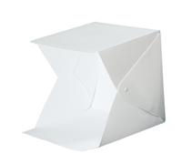 Gadpiparty Mini Photo Studio Softbox 20Cm Foldable LED Light Tent with 2 Colored Backdrops Portable Photography Lighting Cube for Product Shoot