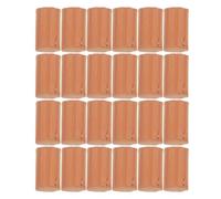 Gadpiparty Mini Roman Column Figurines Realistic Detailing 100pcs in Orange Pottery Clay, 1:16 Scale Easy Assembly for Model Houses and Micro Landscape Decor Projects