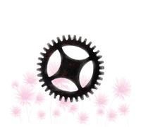 Gadpiparty Mini Wooden Black Gear Wall Mounted Hanging Ornament Craft Decor for Home Living Retro Style Gear Wooden Pend