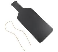 Gadpiparty Mini Wooden Chalkboard Wine Bottle Hanging Sign with String Erasable Message Board for Milk Tea Shop Festive Events 15 * 40Cm