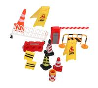 Gadpiparty Miniature Street Road Barricade Traffic Scene Model Kit for City Infrastructure Roadblock for Educational and Play Use