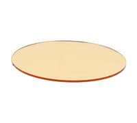 Gadpiparty Mirror Beauty Accessories Ornament Tray Mirrored Tray Mirror Tray Reflective Display Plate Reflective Display Tray Perfume Display Tray Golden Acrylic