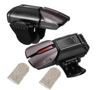 Gadpiparty Mobile Game Triggers with 3 Pairs Gray Copper Fiber Finger Sleeves and 1 Pair Black G21 Six-finger Alloy Controllers for Smartphone Gaming