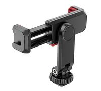 Gadpiparty Mobile Phone Clip Phone Holder Tripod Mount Smartphone Holder Mount Clip Abs Material Sturdy 2 Cold Shoe ° Rotating for Portable