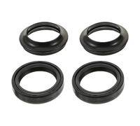 Gadpiparty Motorbike Front Fork Oil Seal Kit Easy to Install 4pcs and Dust Seal Set Rubber Material Dustproof Motorcycle Suspension Replacement