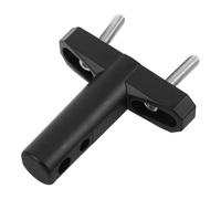Gadpiparty Motorcycle Spotlight Mount Bracket for Front Mudguard, Metal T-shaped Auxiliary Light Accessory with Shock Resistance and Enhanced Illumination for Nighttime Rides