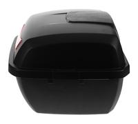 Gadpiparty Motorcycle Trunk Box Rear Storage Case with Lid for Scooter Moped, Matte Black Hard Top Box Luggage Trunk Organizer Suitable for Motorbike and ATV