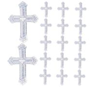 Gadpiparty Multi-color Cross Confetti for Religious Table Decoration Wedding and Communion Party Centerpieces Easy Cleanup Uniform Scattering Fade-resistant Plastic for Baptism and Holy