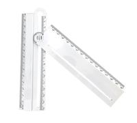 Gadpiparty Multifunctional Angle Ruler Measuring Tool Thickness Measurement and Rustproof Plastic Material for Home and School Use by Students and Carpenters