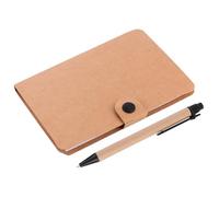 Gadpiparty Multifunctional Notepad Self-stick Notes with Khaki Kraft Paper for Convenient Carrying and Recording Inspiration, for Daily Life and Vacations