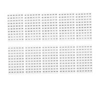 Gadpiparty Nail Polish Number Stickers 8mm Consecutive Self-Adhesive Labels 001-120 for Manicure Bottle Organization and Inventory Management, 10 Sheets
