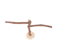 Gadpiparty Natural Grape Branch Bird Perch Stand for Parrots Budgies Cockatiels Bite-resistant Claw Grinding Pole with Two Horizontal Bars Indoor Outdoor Cage Accessory for Paw Exercise and