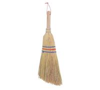 Gadpiparty Natural Straw Garage Floor Broom Handheld Outdoor Sweeper Brush for Driveway and Backyard Cleaning