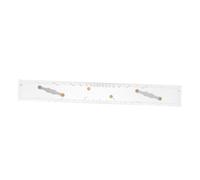Gadpiparty Nautical Parallel Ruler Acrylic Navigation Tool with Clear Scales for Accurate Ocean Chart Measurements Coastal Piloting Durable Drafting Instrument