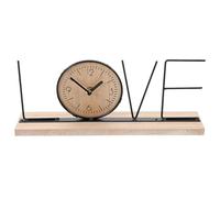 Gadpiparty Non-ticking English Letter Table Clock Silent Mantel Shelf Decorative Bedside Clock for Living Bedroom Office Modern Retro Style