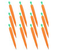 Gadpiparty Novelty Stationery Pencil 12pcs Orange Carrot Shape Plastic Mechanical Pencils Creative Cartoon Style for Boys at Home