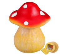 Gadpiparty Outdoor Mushroom Key Hider Resin Hide a Key Box with Discreet Secret Storage for Garden Decoration Weather-resistant Safe Container Coins Jewelry