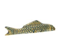 Gadpiparty Paperweight Golden Finish Cast Iron Carp-shaped Designed to Keep Paper Flat and Flatten Paper for Chinese and Painting for Fairs and Festivals