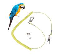 Gadpiparty Parrot Bird Leash Training Rope with No Claw Ring Anti-bite Elastic Pet Harness for Outdoor Flight Training Chew-resistant Foot Chain Random Color Random Color