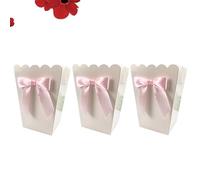 Gadpiparty Party Popcorn Boxes 12pcs Bow Popcorn Boxes Wedding Birthday Shower Supplies Candy Containers