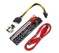 Gadpiparty PCIE Riser 1X to 16X GPU Extension Cable for Mining Flexible High-Speed PCI Express Card Connector for Desktop Graphics Card for Gaming and Mining Random Color