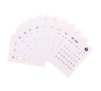 Gadpiparty Peel and Stick Calendar Full Year Monthly Planner Stickers with Strong Adhesive Creative Inspired Design for Office Desk Wall Fridge DIY Journaling and Pocket Organizing