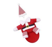 Gadpiparty Pet Dog Winter Warm Costume Xmas Party Clothes for Large Cats and Dogs 5XL Fleece Santa Suit Festive Two-Legged Golden Retriever Outfit