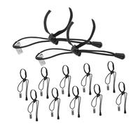 Gadpiparty Photography Backdrop Clips Clamps for Easy Adjustment and Reducing Backdrop Wrinkles 12pcs with Metal Clip and Elastic Thread Background Holder for Photo and Video Studio