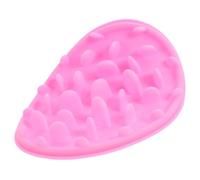 Gadpiparty Pink Silicone Pet Slow Feeder Bowl for Cats and Dogs, Drop-resistant Design to Aid Digestion, Creative and Stylish Feeding Dish for Slowing down Eating