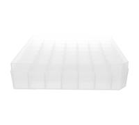 Gadpiparty Plastic Microtube Organizer Box 3Ml 49-Compartment Vial Holder with Lid for Sample Management and Laboratory Freezer Storage