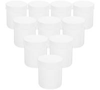 Gadpiparty Plastic Pill Organizer Bottles Portable Daily Medicine Storage Containers 100ml 10pcs with Secure Lid and Wide Mouth Design for Travel and Capsule Carrying