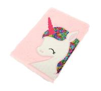 Gadpiparty Plush Cartoon Notebook for Multi-function Diary Book with Soft Cover Journal for Teens and Students Adorable Pink Notebook for Weekly Plans and Daily Notes