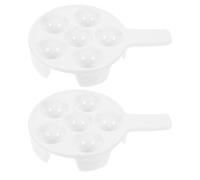 Gadpiparty Porcelain Escargot Serving Plate with Groove Design for Dining | White Ceramic, Easy to Clean, Versatile Use, Family Dinners and Restaurant Dining, Unique Style