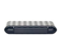 Gadpiparty Portable and Sealed Lining Cedar Insulated Abs Material Waterproof Cigar Humidor Case 5 with Structure Black Compact Travel for Cigars for Business Trips and Outdoor Events