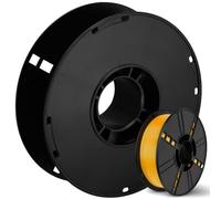 Gadpiparty Portable Cable Reel Empty Extension Cord Holder Organizer Plastic Winder Black Hollow Storage Wheel Core Roller for Caravan Camping Motorhome Leads 20x20x6.5cm