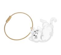 Gadpiparty Portable Cat Storage Storage Box Keychain with Viewing, Abs Material Pet Hair Keepsake Capsule for Collecting Present the Move