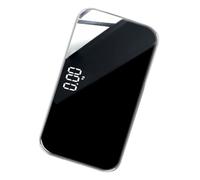 Gadpiparty Portable Electronic Weight Scale with Tempered Glass, Compact Black Bodyweight Scale for Travel