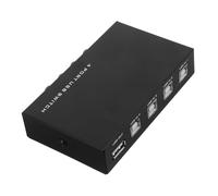 Gadpiparty Portable Port USB Printer Sharing Hub for Multiple Devices Black Compact USB Splitter for and Printers Compatible with Windows Me Xp