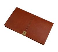 Gadpiparty Portable PU Leather Journal with Soft Cover and Strap Versatile Daily Writing Notebook for Students Business Travel and Planning with Detachable Binder Design