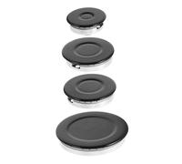 Gadpiparty Portable Stove Top Electric Double Burner Electric Cooktop Caps for Stove Burner Concave Surface Flame Cap Replacement