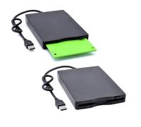 Gadpiparty Portable USB Floppy Disk External Drive for Laptop Lightweight Compact Design High Data Transfer Rate Compatible with Windows and More Black