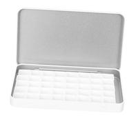 Gadpiparty Portable Watercolor Tin with 40pcs 2ml Compartments, Wear-Resistant Empty Paint Palette for Artists, Multi-Function Convenient Watercolor Storage for Travel and Outdoor Painting