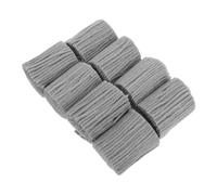 Gadpiparty Precut Latch Hook Yarn Bundles for Rug Weaving, 8 Rolls Gray Cotton Thread for DIY Crochet Pillows, Cushions, and Wall Tapestry Craft Projects