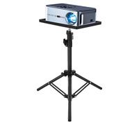 Gadpiparty Projector Stand Tripod Height Adjustable Laptop Floor Holder with 25x18cm Non Slip Tray Portable Media Podium for Home Cinema Outdoor Movies Bedside Desktop Streaming