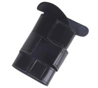 Gadpiparty PU Leather Trumpet Protector Valve Wrap Black Brass Instrument Accessory for Concert and Marching Band Use