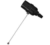 Gadpiparty Pullswitch Lamp Holder E26 Bakelite with Pull Chain Design and Excellent Insulation Performance, 250w Power Capacity, Stylish Black Wall Light Lampholder for Lighting Fixtures